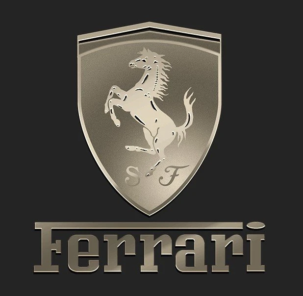 2 electroform car steel metal sticker