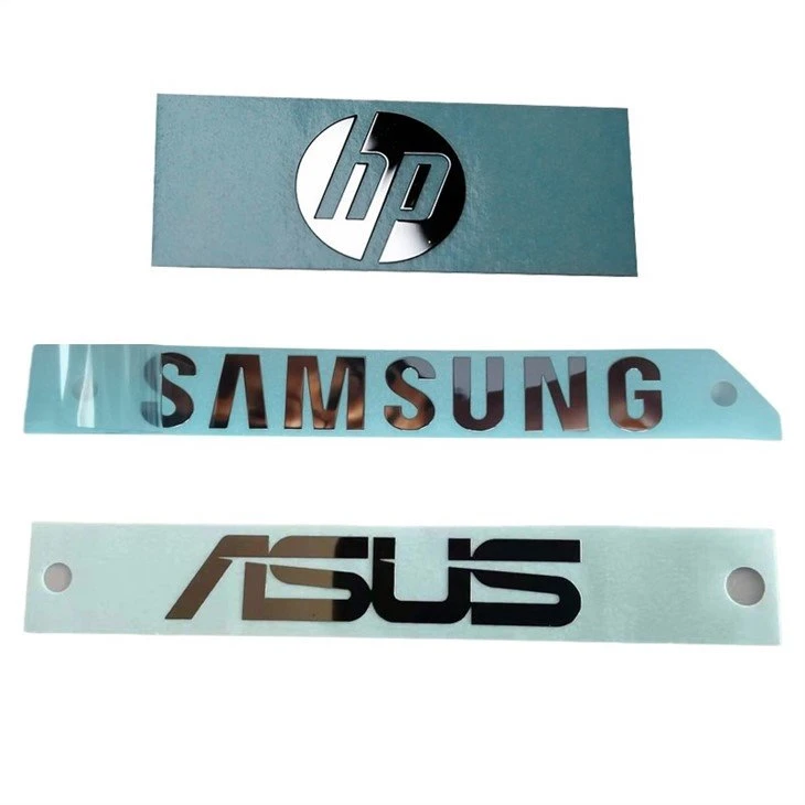 3 adhesive  electroformed metal sticker label