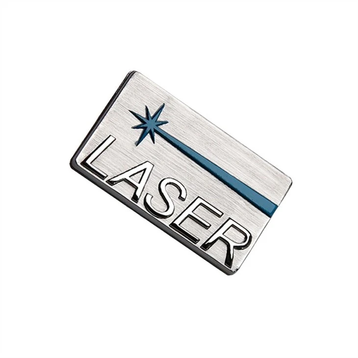 3 waterproof embossed metal sticker
