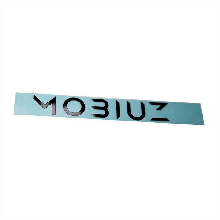 2 electroform permanent metal nickel sticker