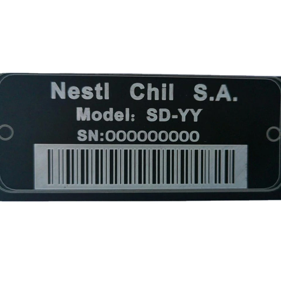 Aluminum Label Logo Sticker